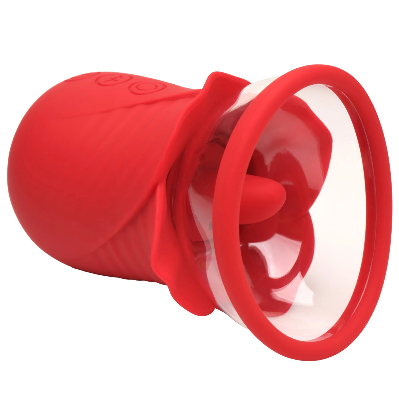 Lily Lover Sucking and Vibrating Clitoral  Stimulator- Red