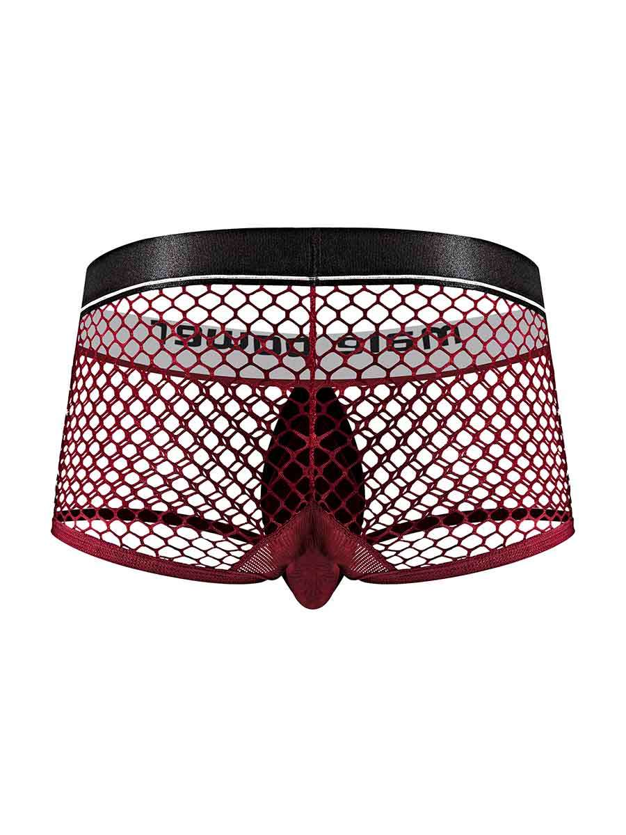 Cock Pit Net Mini Cock Ring Short - Small - Burgundy