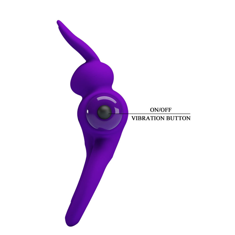 Pretty Love Vibrant Penis Ring III - Purple