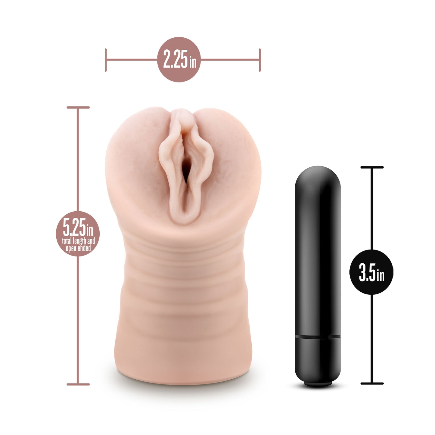 Enlust - Destini - Vibrating Stroker - Beige