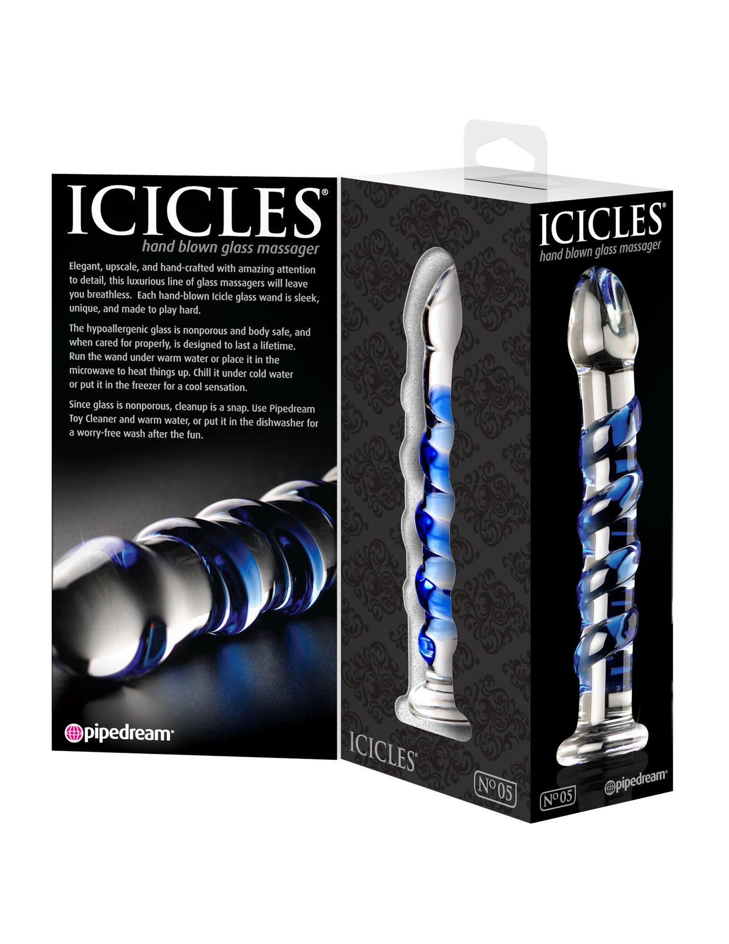 Icicles No. 5 - Clear / Blue