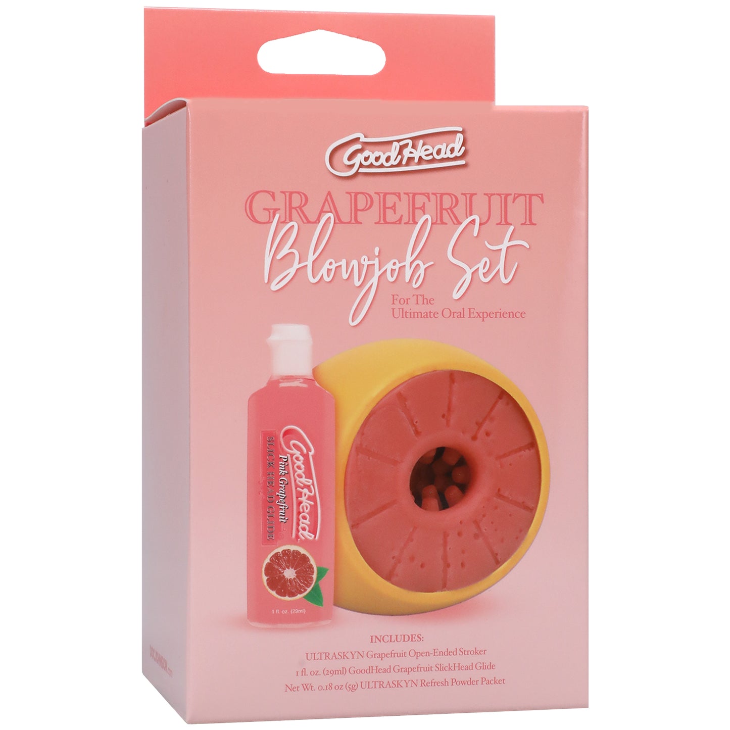 Goodhead - Grapefruit Blowjob Set - Yellow/pink