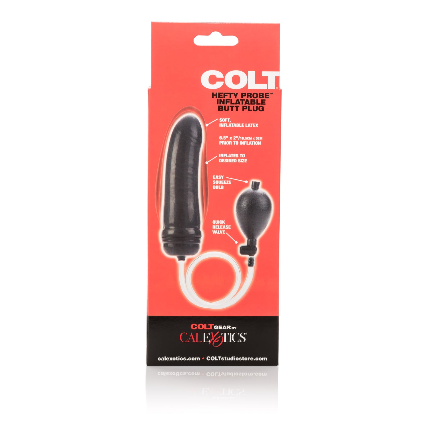 Colt Hefty Probe Inflatable Butt Plug - Black