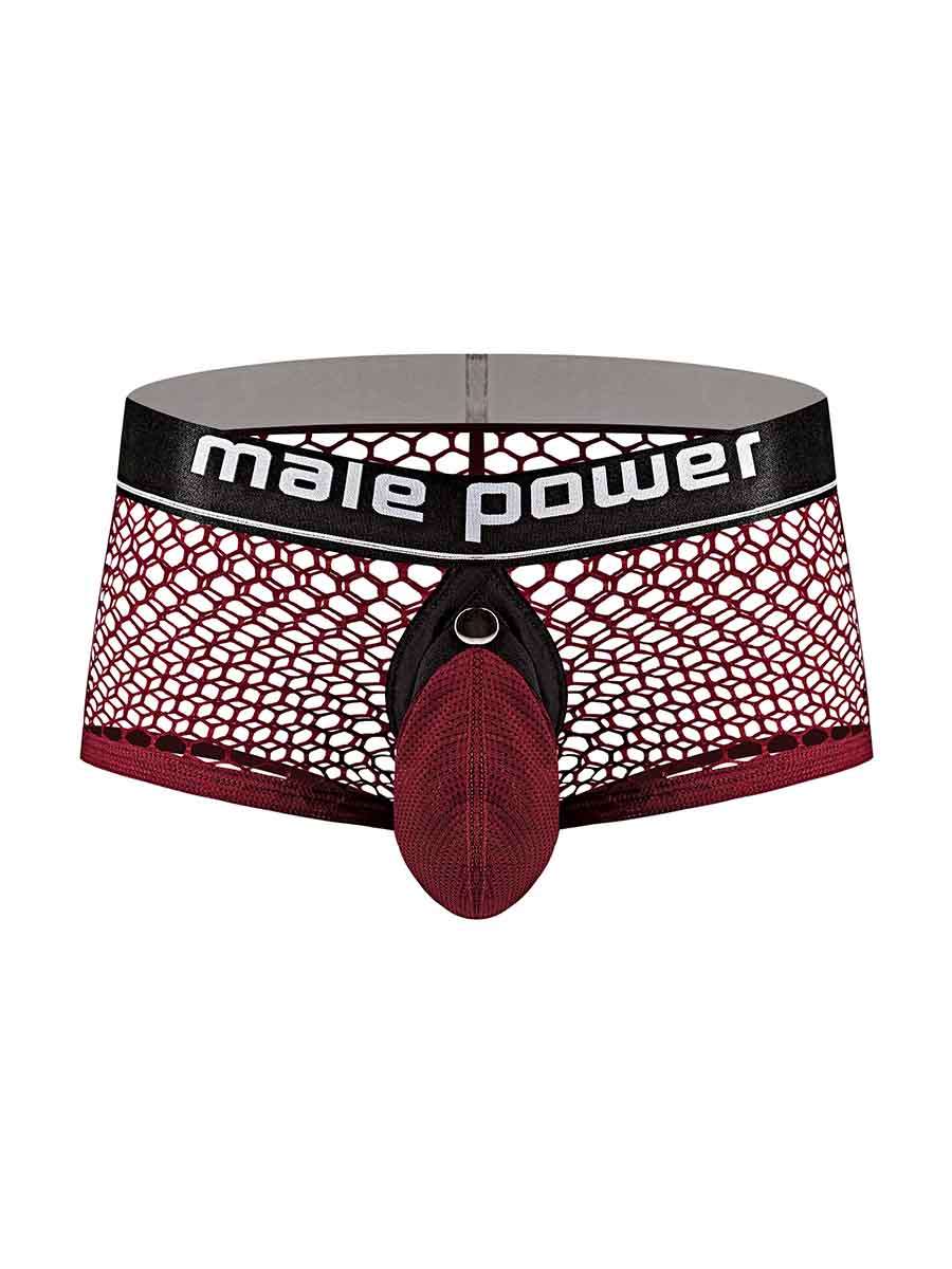 Cock Pit Net Mini Cock Ring Short - Large -  Burgundy MP-120260BNLG