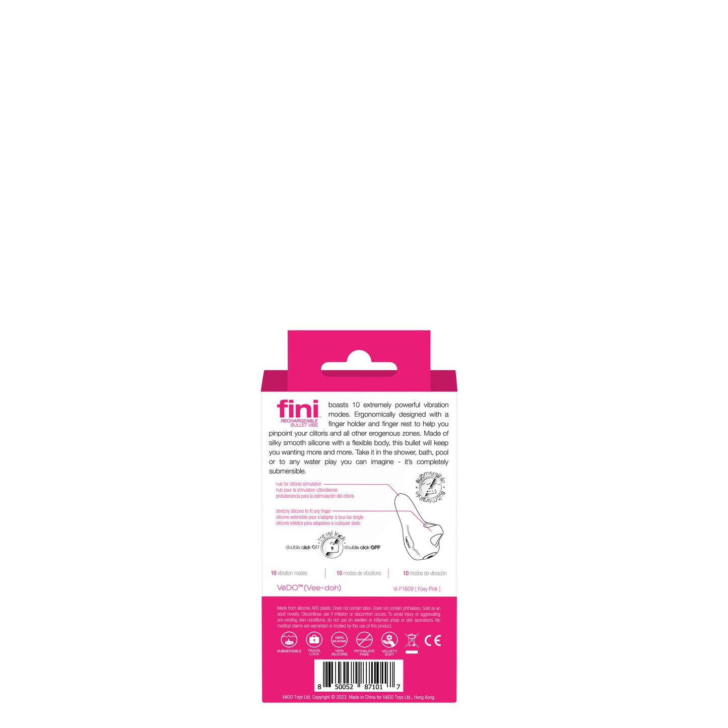 Fini Rechargeable Bullet Vibe - Pink