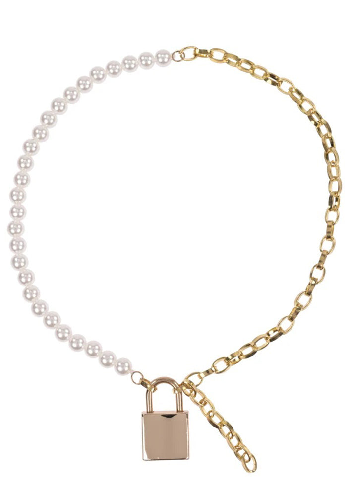 Pearl Day Collar - White/gold