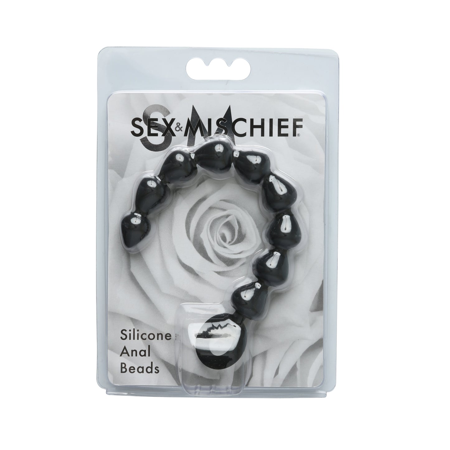 Sex and Mischief Silicone Anal Beads - Black