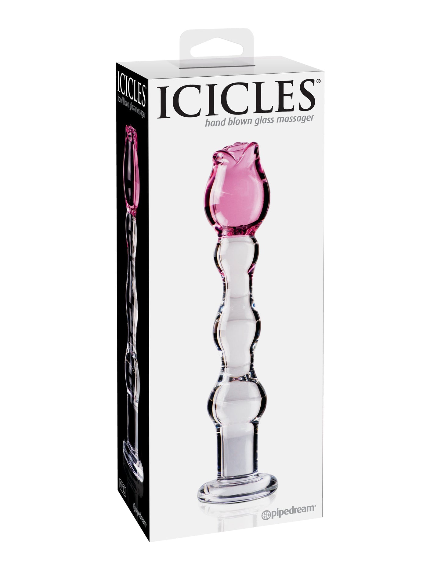 Icicles No. 12 - Clear / Pink