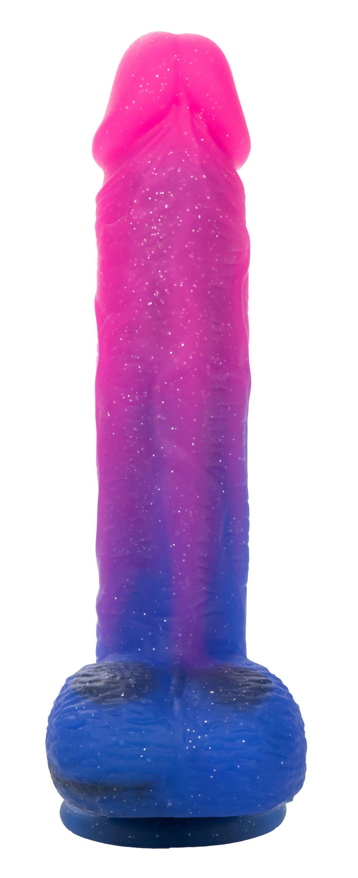 Naughty Bits Ombre Hombre XL Vibrating Dildo -  -  Pink/purple