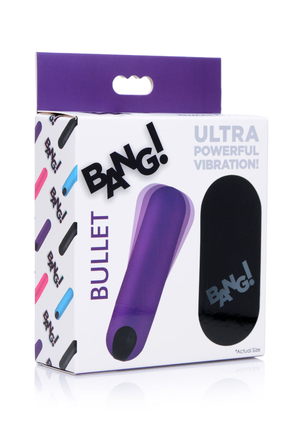 Bang Vibrating Bullet With Remote Control - Purple