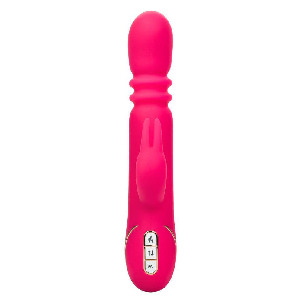 Jack Rabbit Signature Heated Silicone Triple  Fantasy Rabbit - Pink