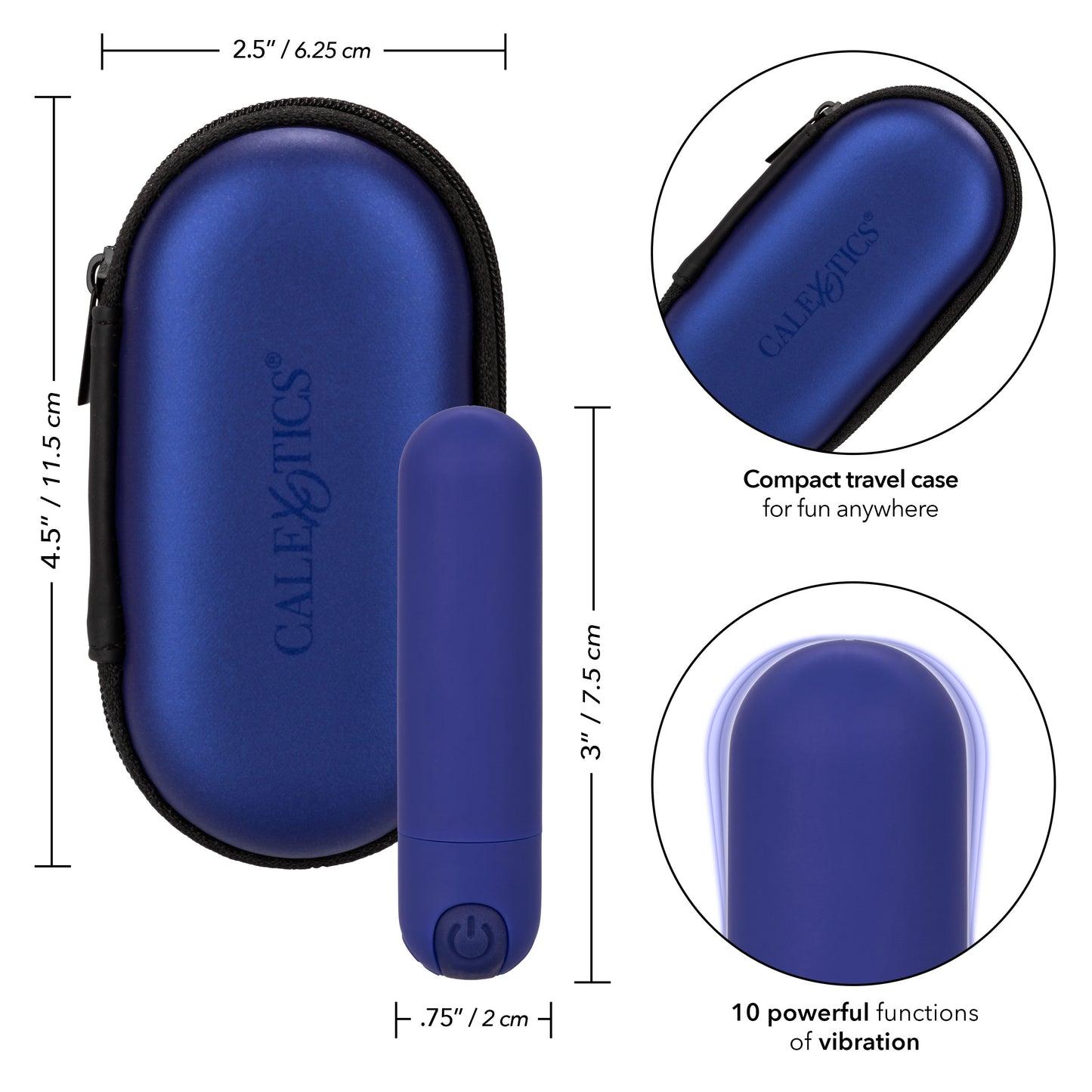 Rechargeable Hideaway Bullet - Blue