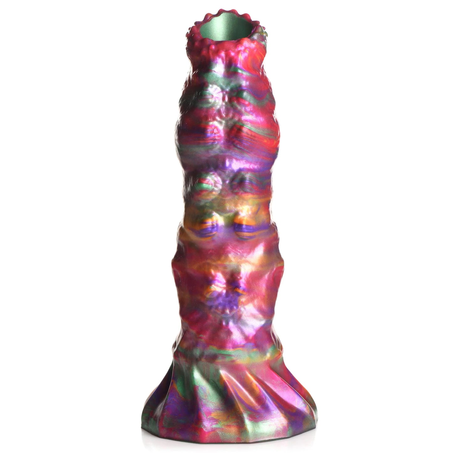 Larva Silicone Ovipositor Dildo With Eggs - Multicolor