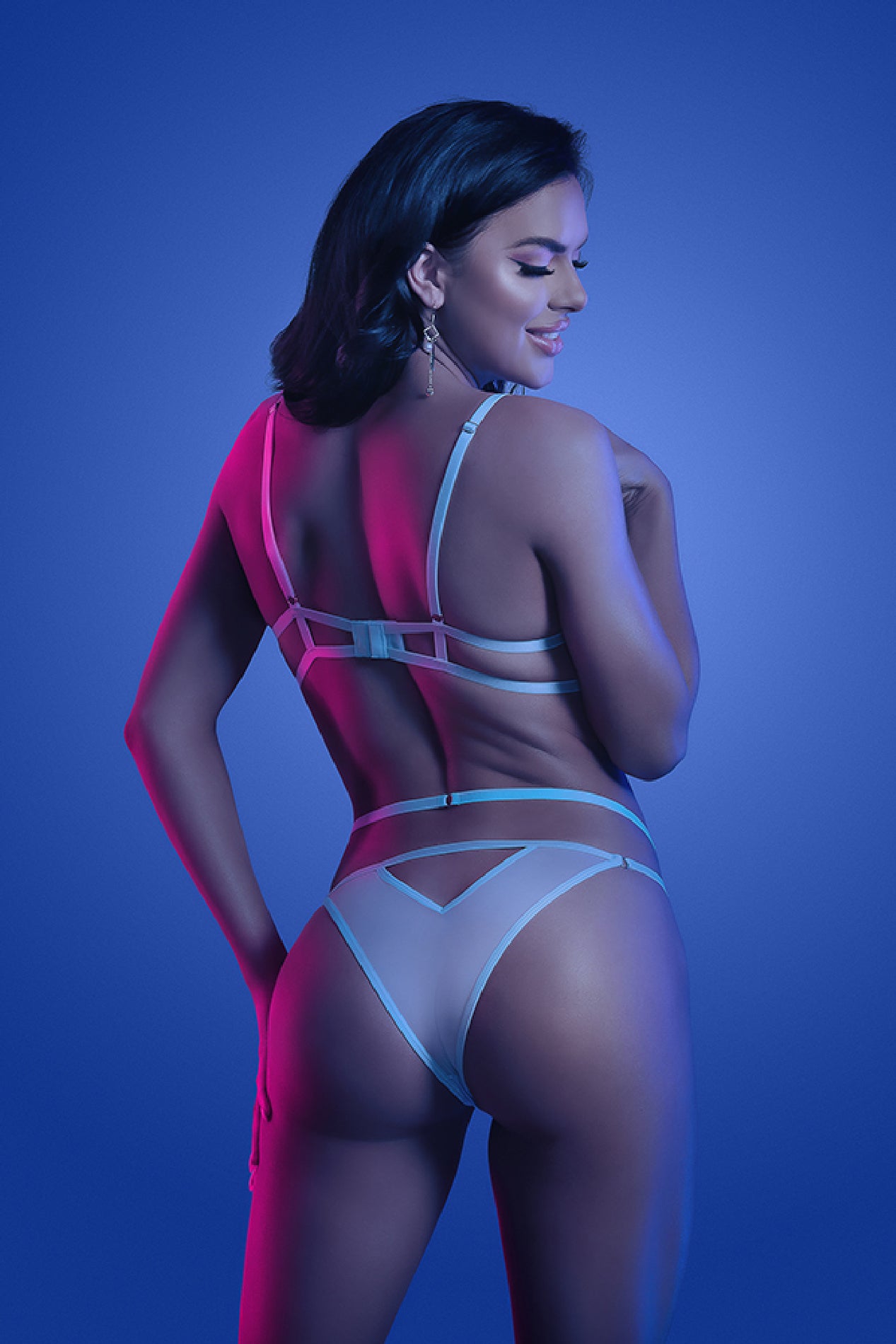 Prismatic Bra and Panty - Small/medium - Light  Blue