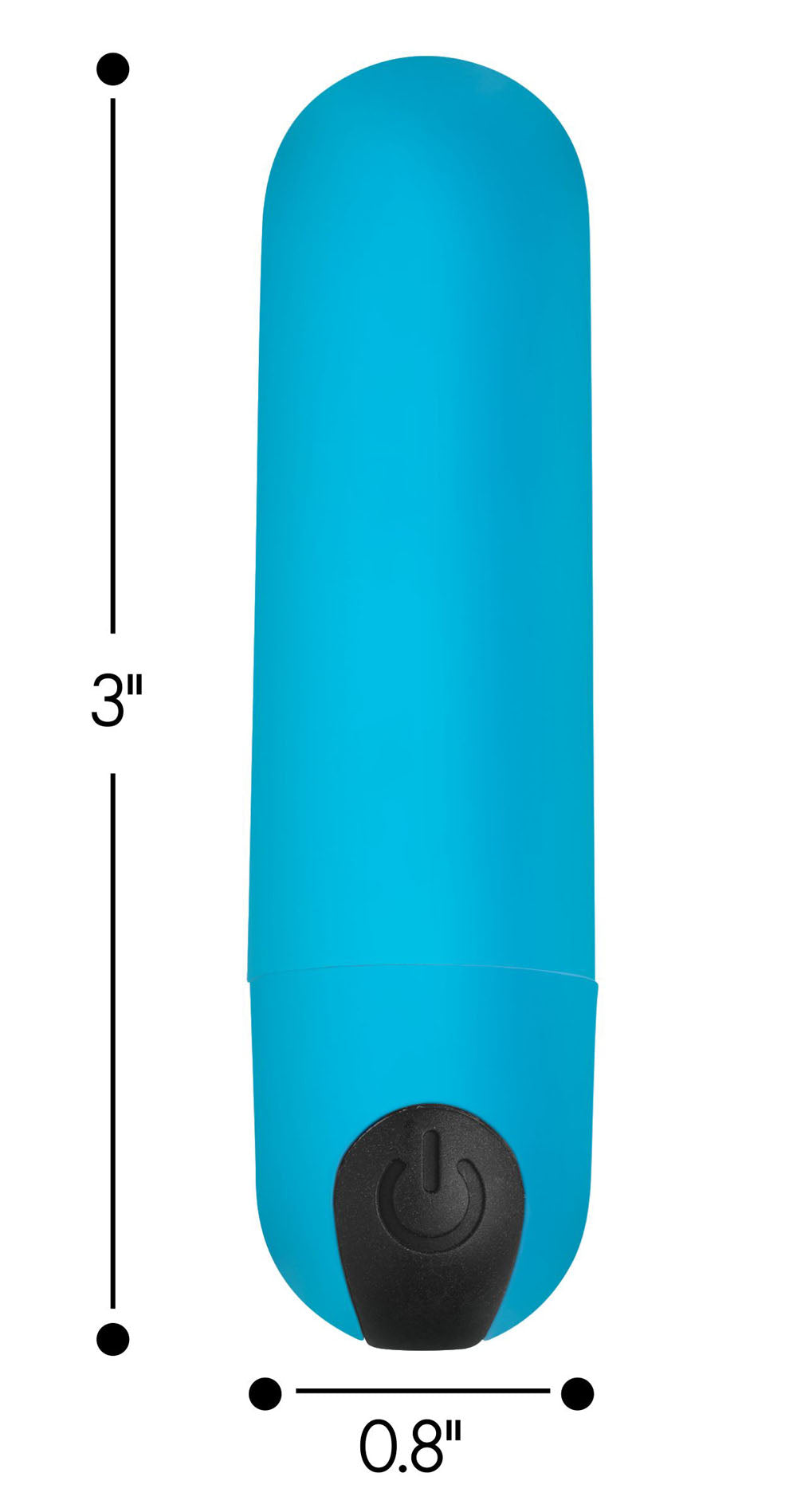 Bang Vibrating Bullet With Remote Control - Blue