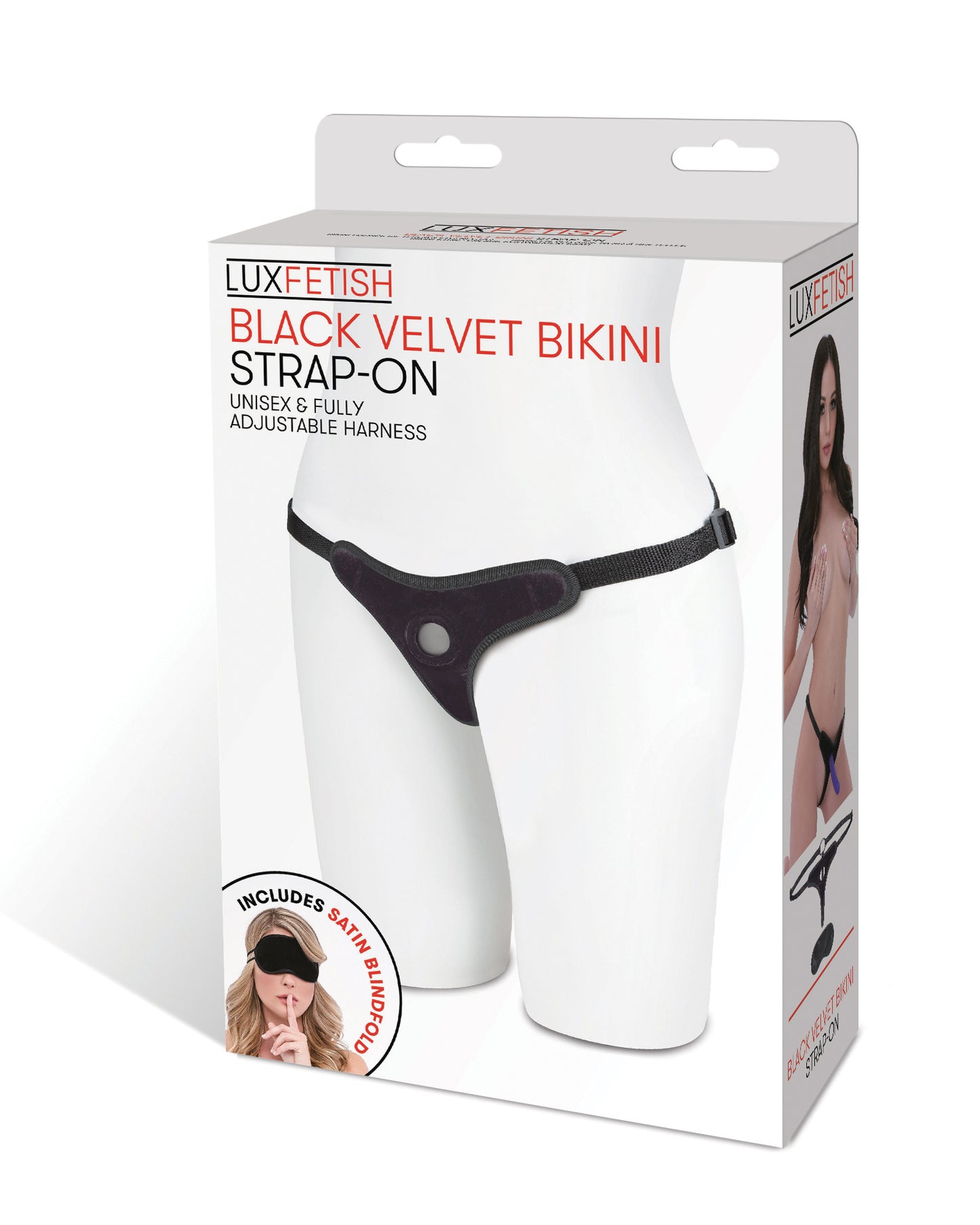 Black Velvet Bikini Strap-On