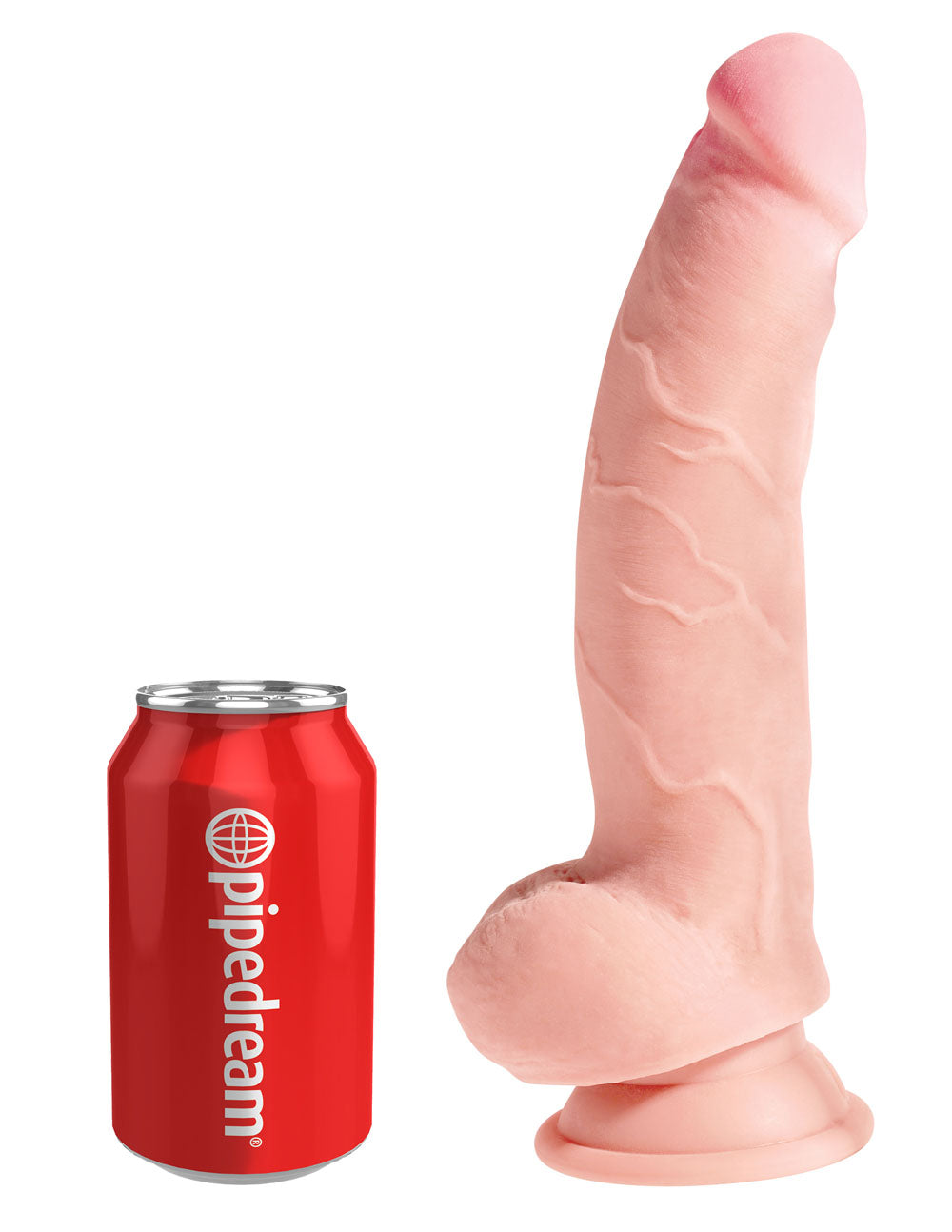 King Cock Plus Triple Density 8 Inch Cock With Balls - Flesh