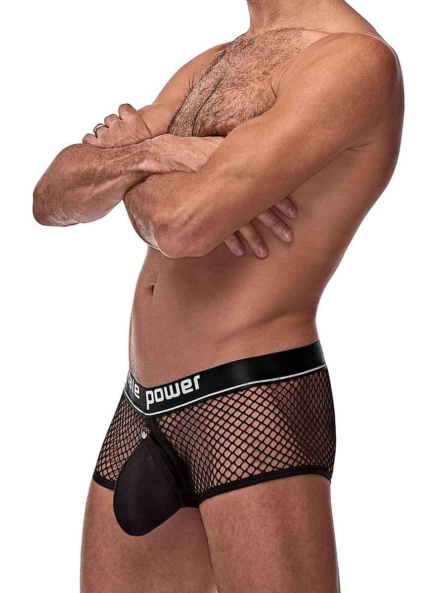 Cock Pit Net Mini Cock Ring Short - Large - Black