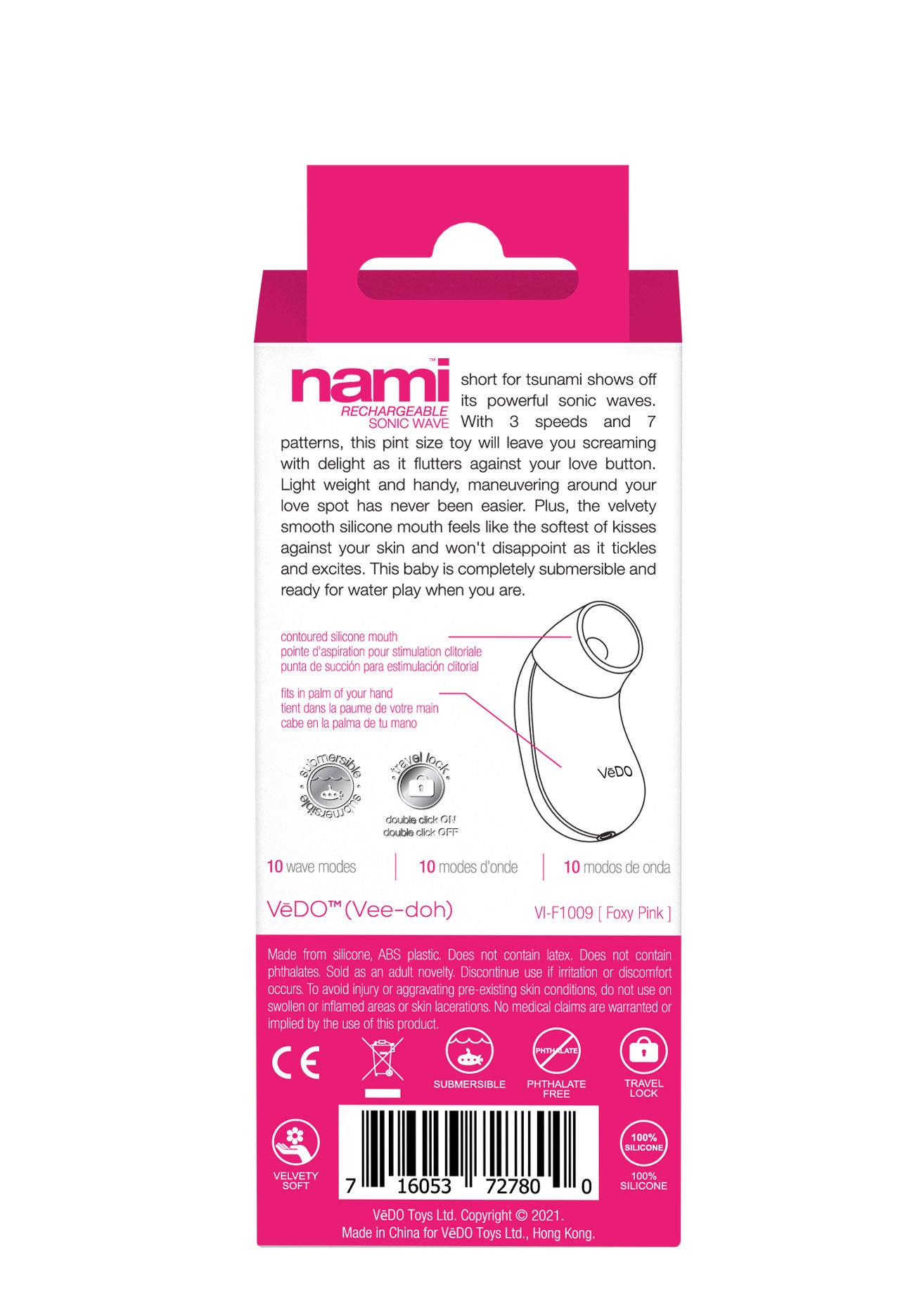 Nami Rechargeable Sonic Vibe - Foxy Pink