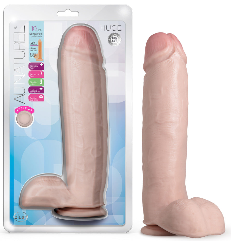 Au Naturel - Huge - 10 Inch Dildo - Vanilla