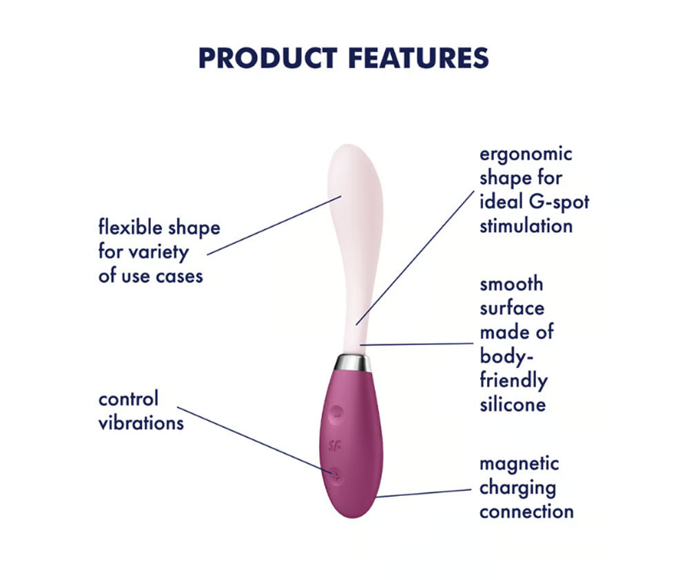 Satisfyer G-Spot Flex 3 - Multi Vibrator - Red