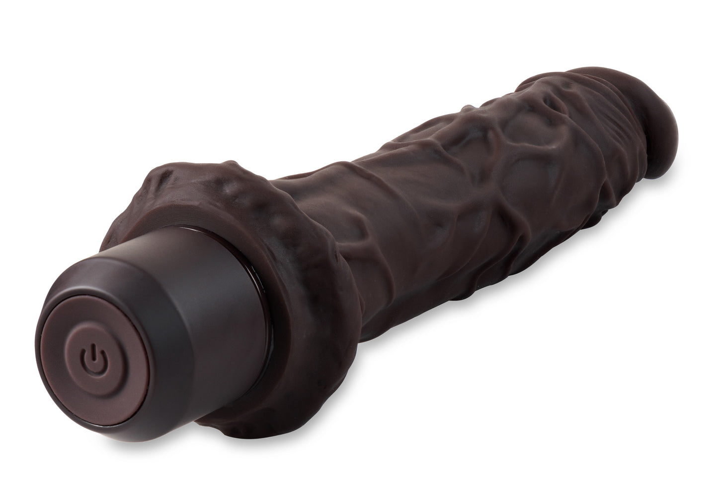 Dr. Skin Silicone - Dr. Richard - 9 Inch Vibrating Dildo - Brown