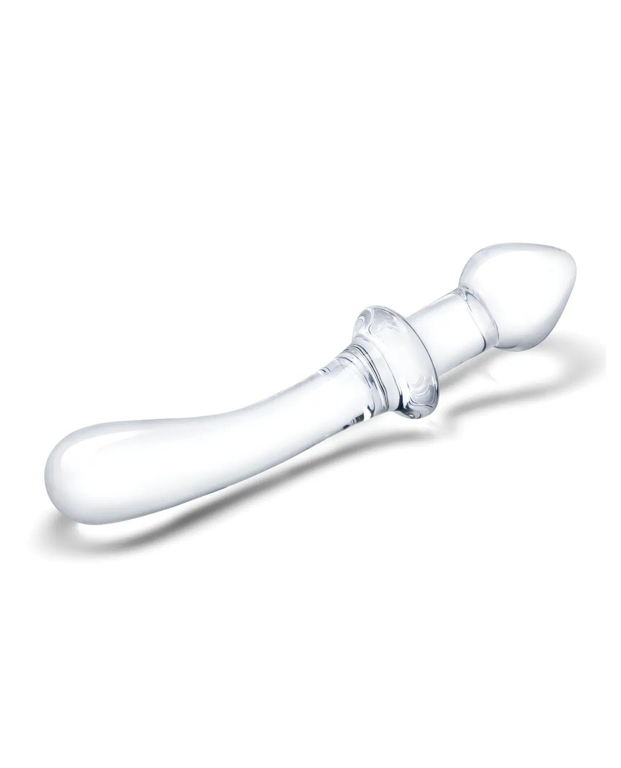 9 Inch Classic Curved Dual-Ended Dildo - Clear