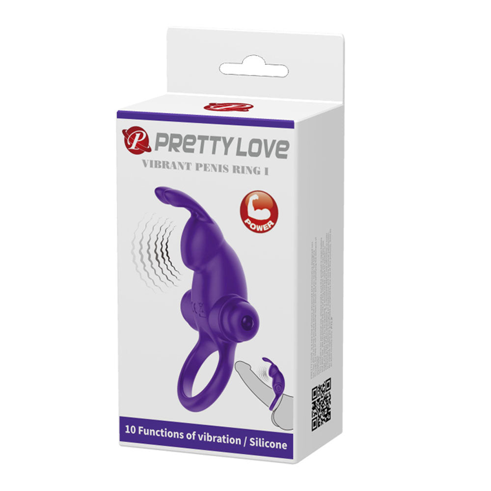 Pretty Love Vibrant Penis Ring I - Purple