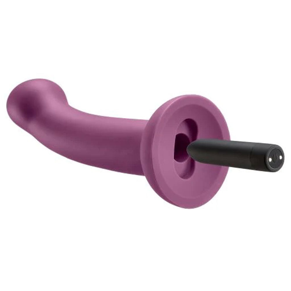 Ergo Super Flexi I Dong Soft and Flexible Liquid  Silicone With Vibrator - Plum