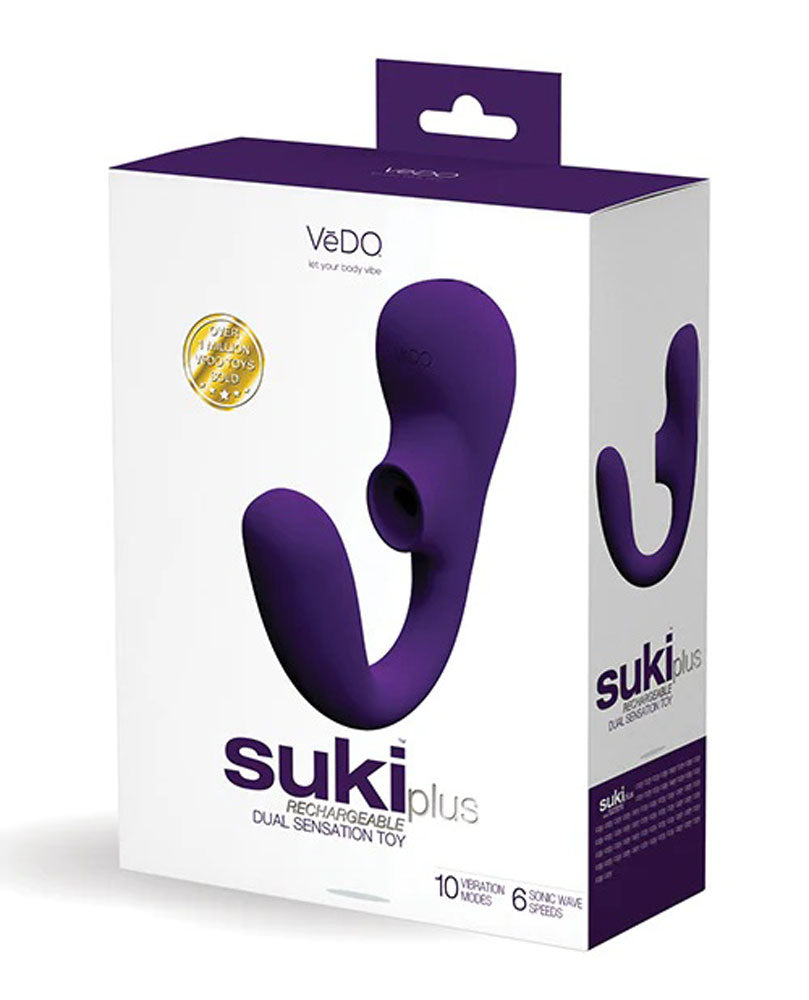 Suki Plus Rechargeable Dual Sonic Vibe - Deep  Purple