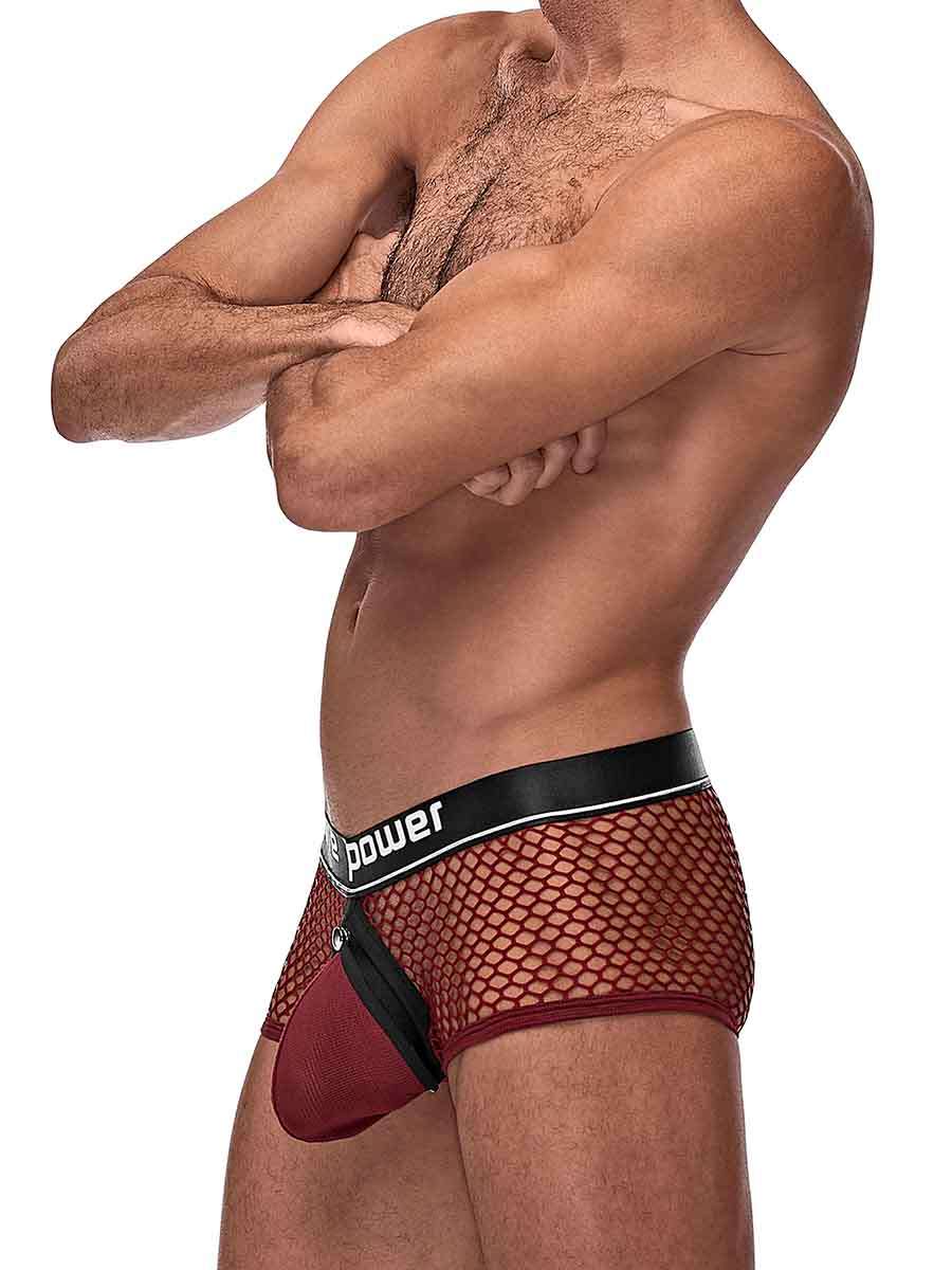 Cock Pit Net Mini Cock Ring Short - Extra Large - Burgundy