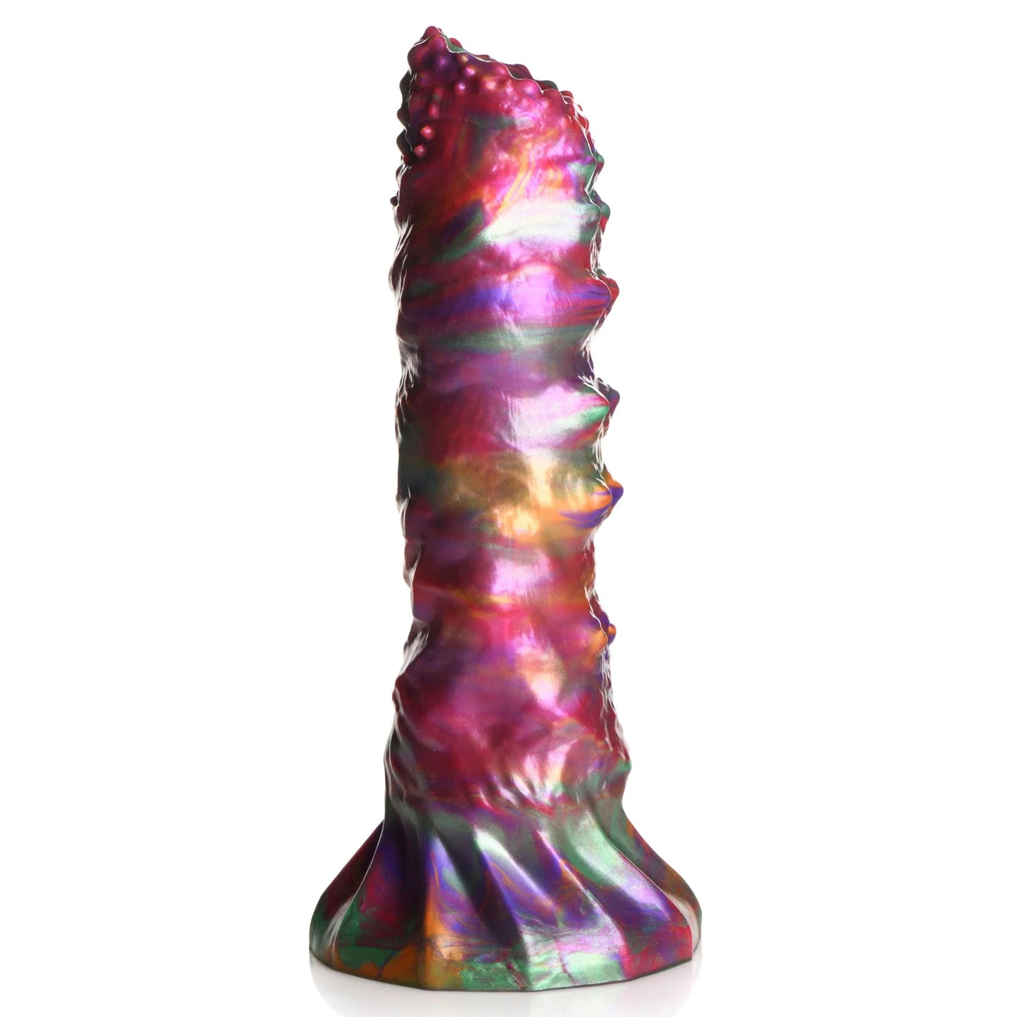 Larva Silicone Ovipositor Dildo With Eggs - Multicolor