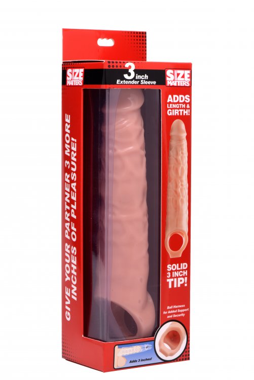 3 Inch Extender Sleeve - Flesh