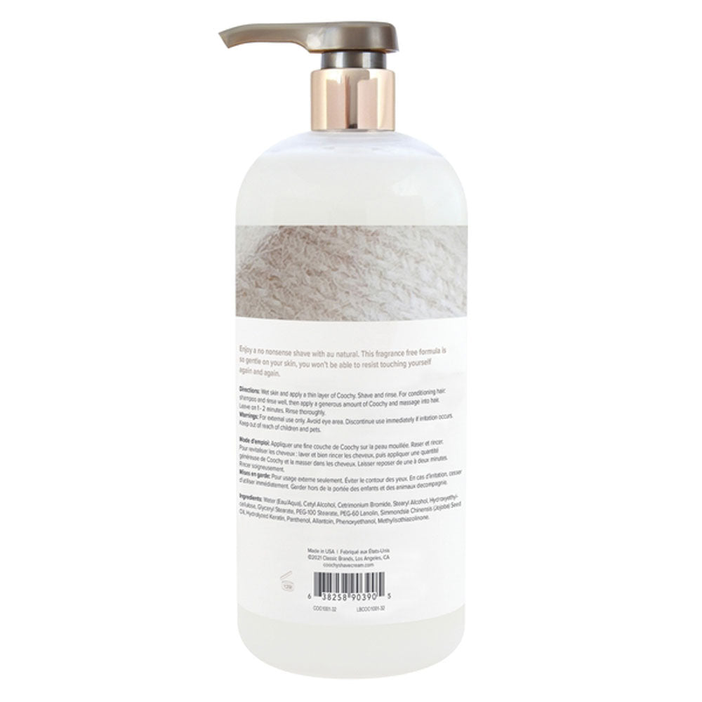 Coochy Shave Cream Au Natural 32 Oz