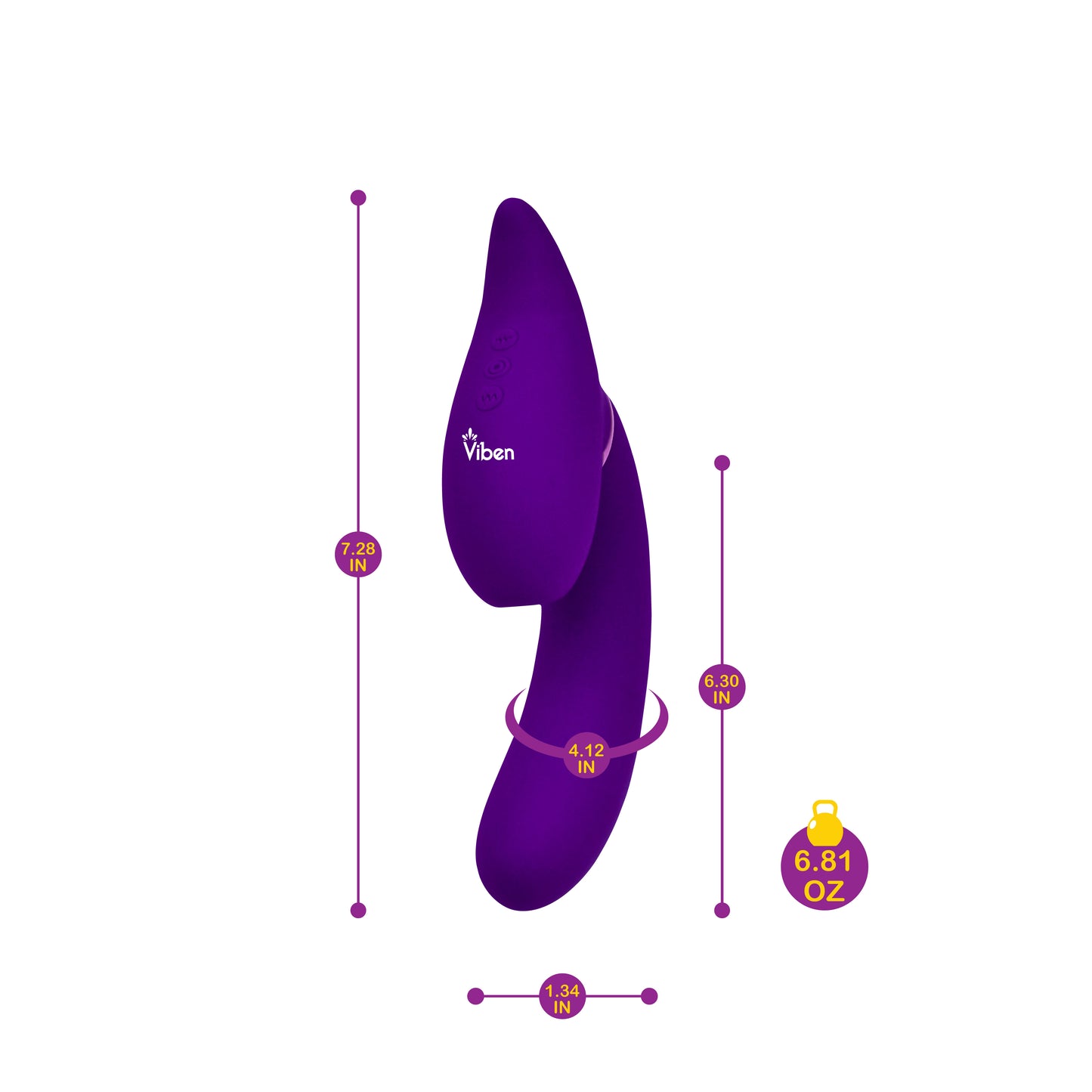 Symphony - Violet - Insertable Triple Motor Vibe