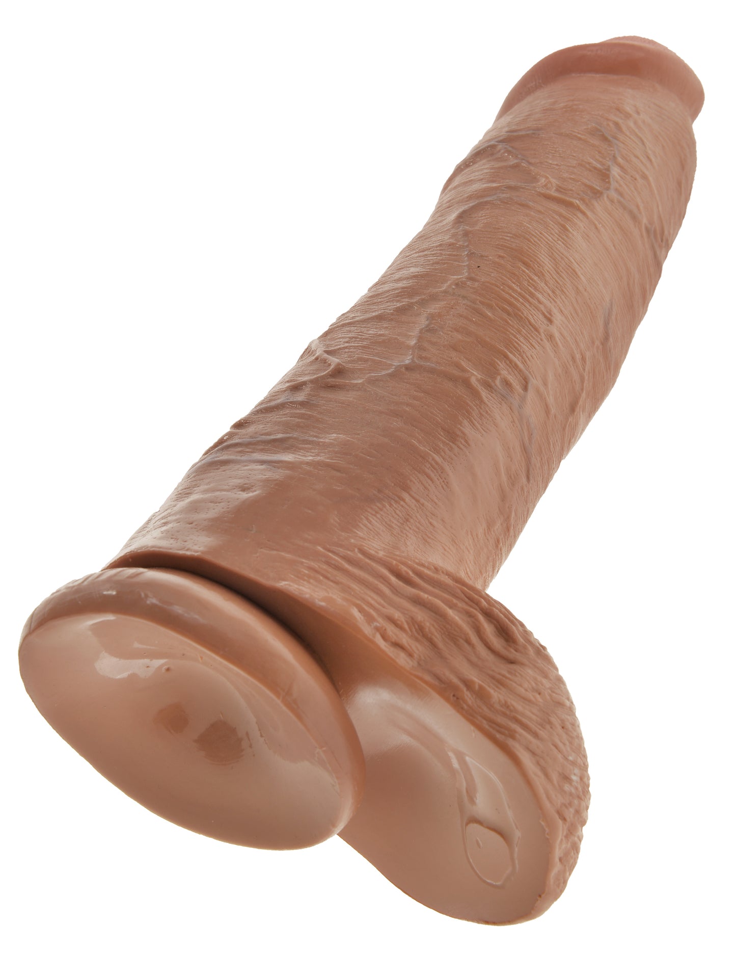 King Cock  12 Inch Cock With Balls - Tan