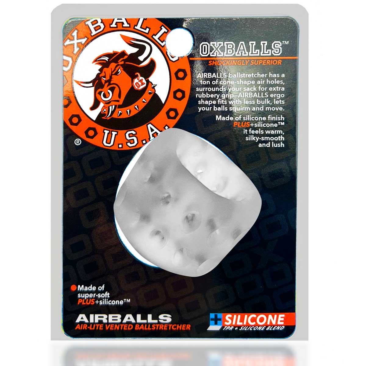 Airballs Air-Lite Vented Ball Stretcher - Clear  Ice