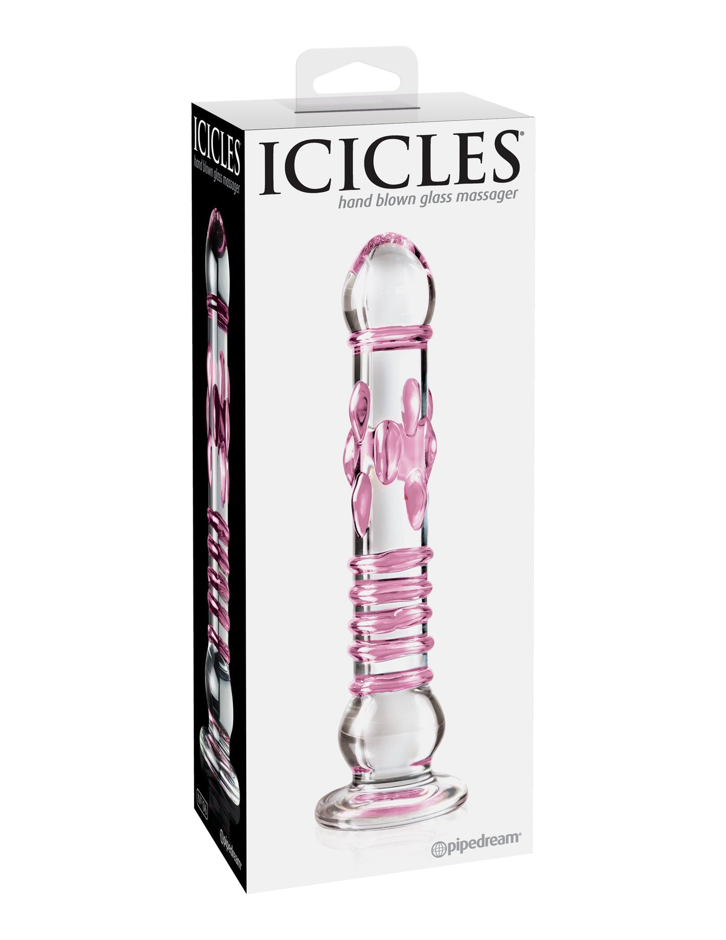 Icicles No. 6 - Clear / Pink