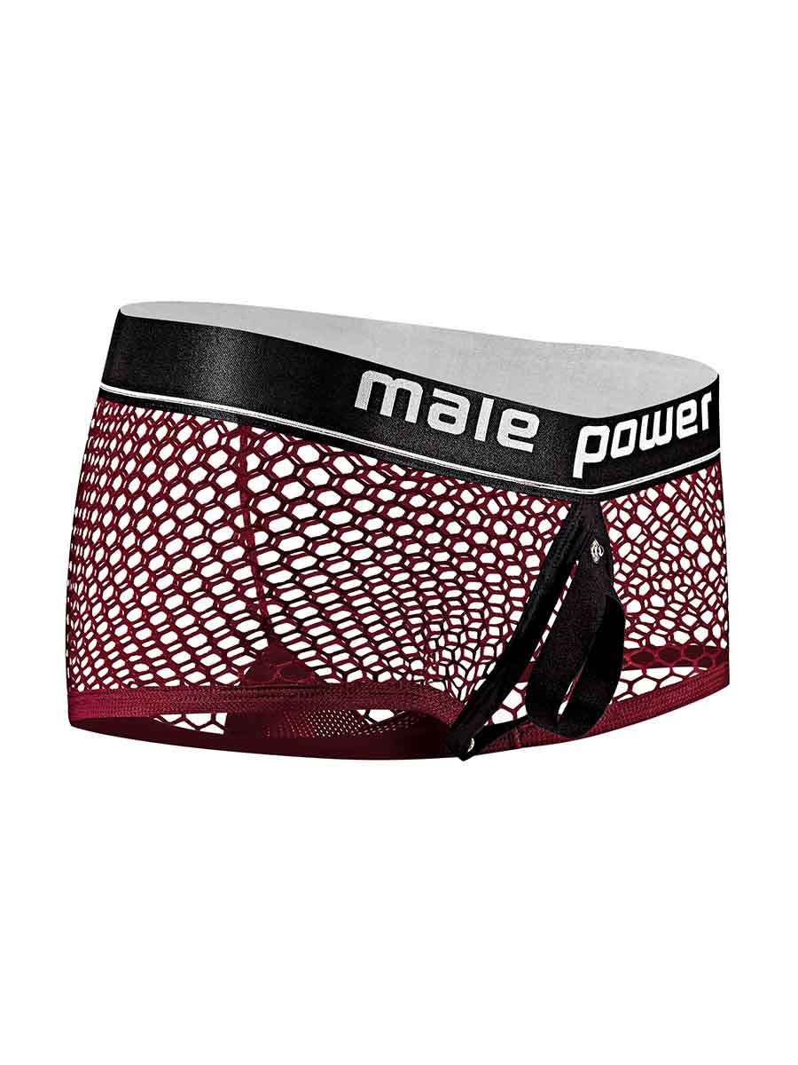 Cock Pit Net Mini Cock Ring Short - Small - Burgundy