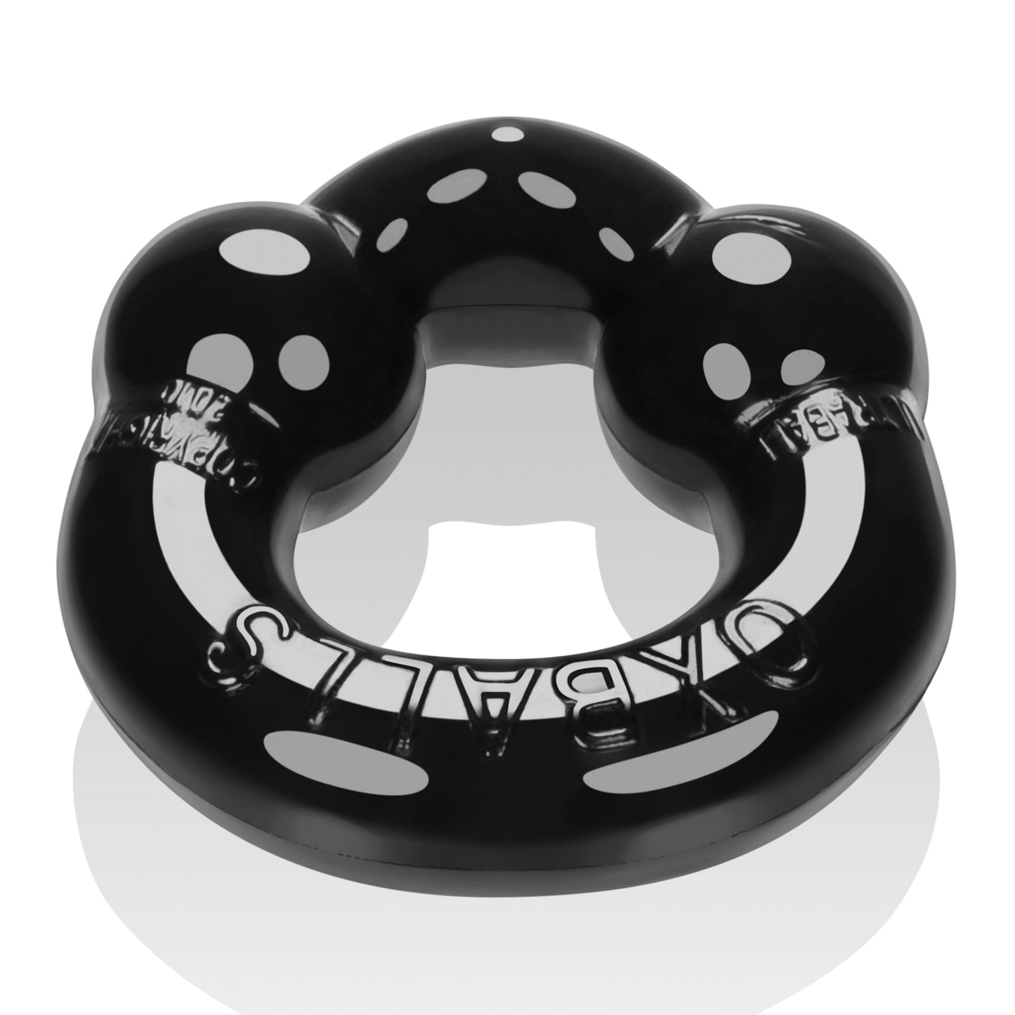 Ultraballs 2- Piece Cockring Set - Black & Clear