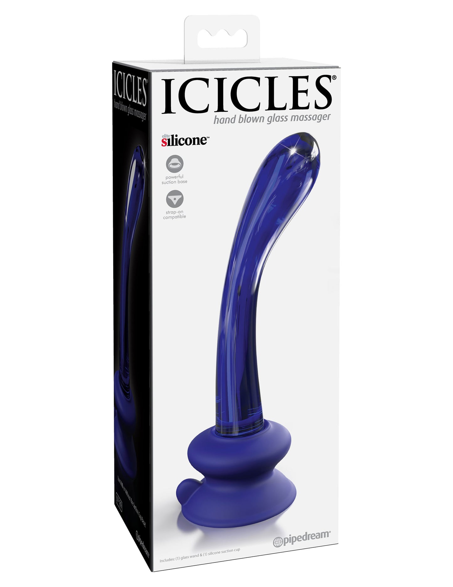 Icicles No. 89 - With Silicone Suction Cup -  Purple