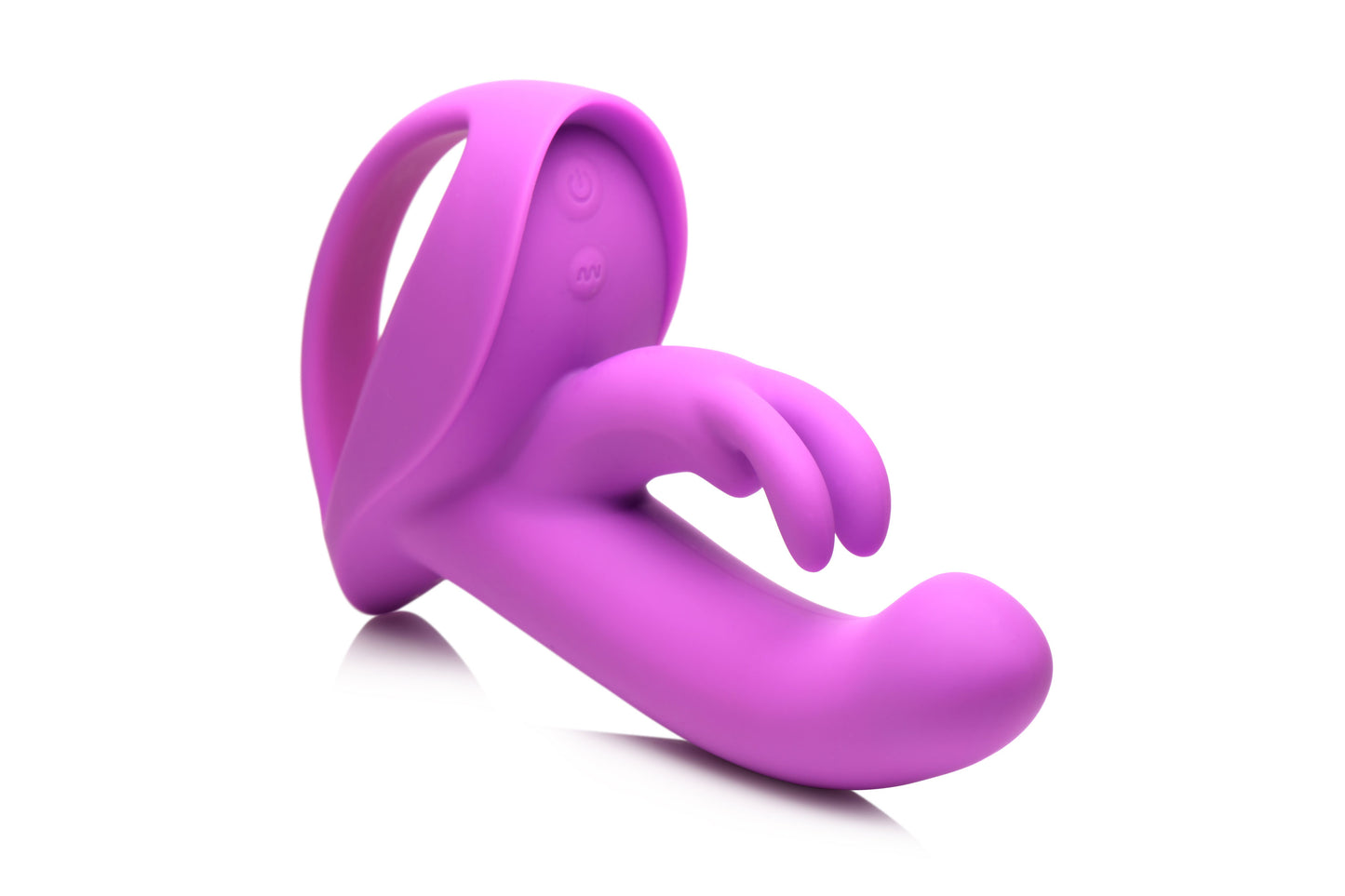 10x Come Hither Rocket Silicone Vibrator - Purple