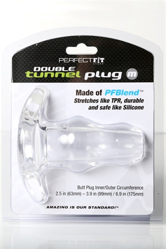 Double Tunnel Plug Medium - Clear