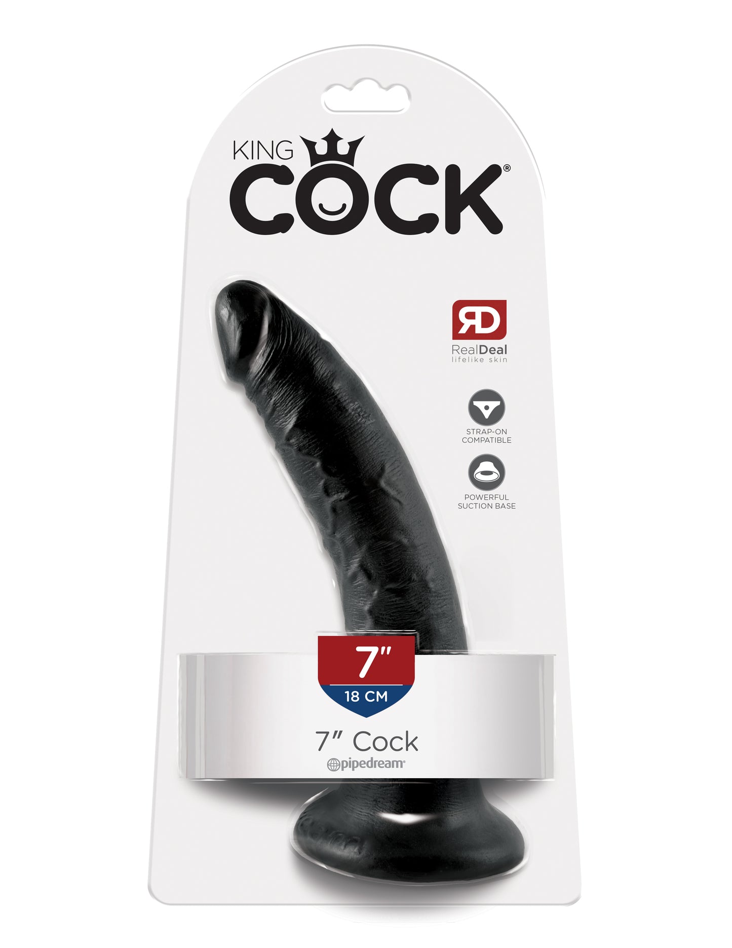 King Cock 7-Inch Cock - Black