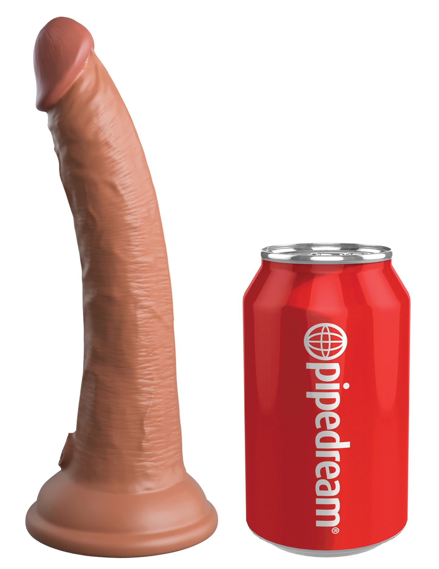 King Cock Elite 7 Inch Dual Density Silicone Cock  - Tan