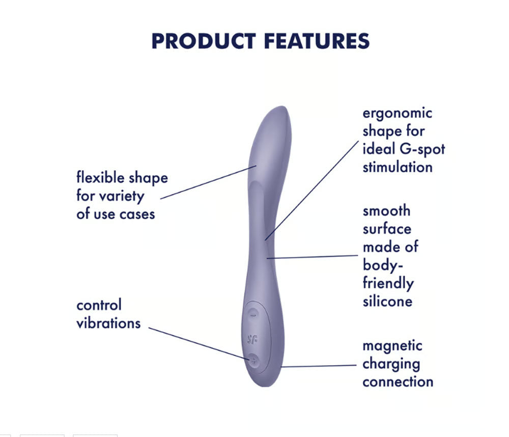 Satisfyer G-Spot Flex 2 - Multi Vibrator - Dark  Violet