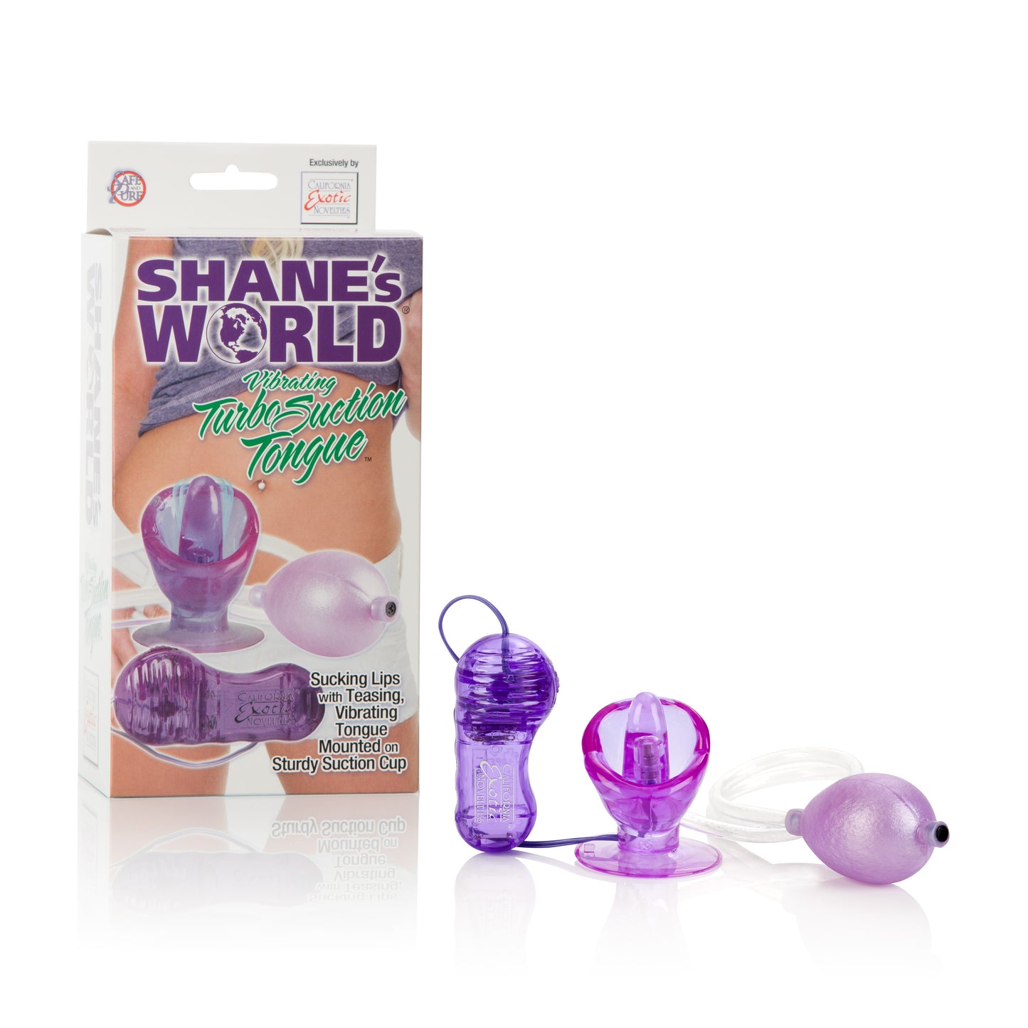 Shane's World Vibrating Turbo Suction Tongue -  Purple