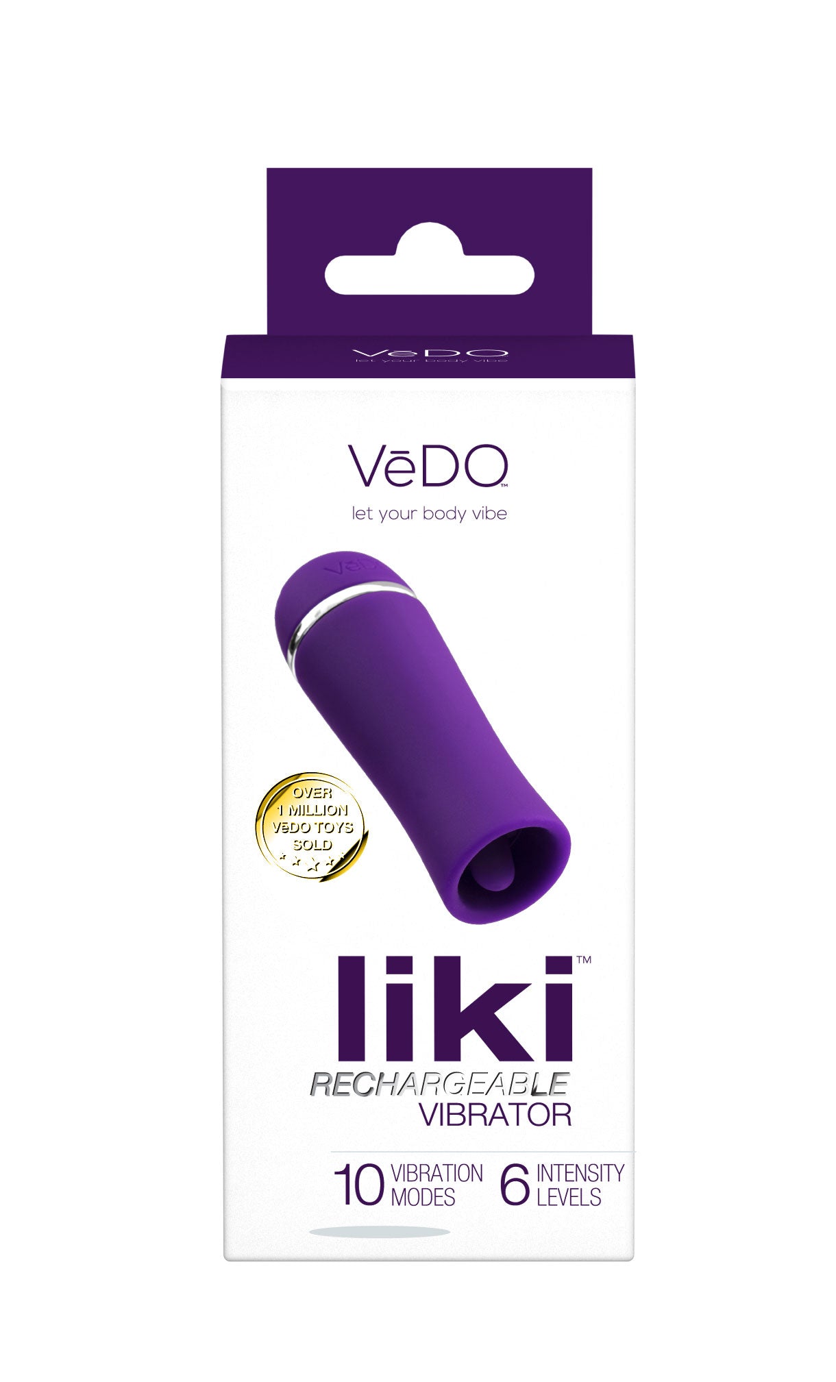 Liki Rechargeable Flicker Vibe - Deep Purple