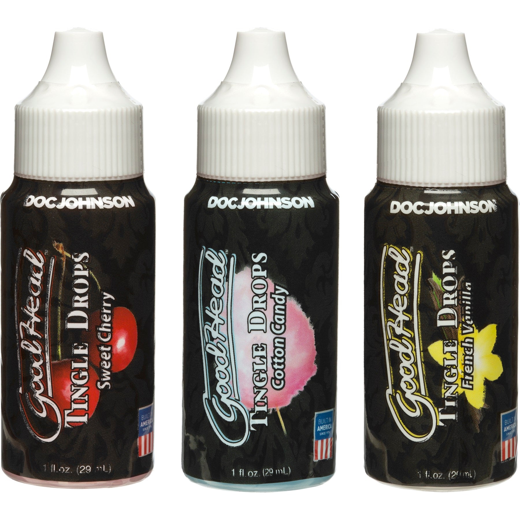 Goodhead - Tingle Drops- 3-Pack - French Vanilla; Cotton Candy; Sweet Cherry DJ1360-19-BX