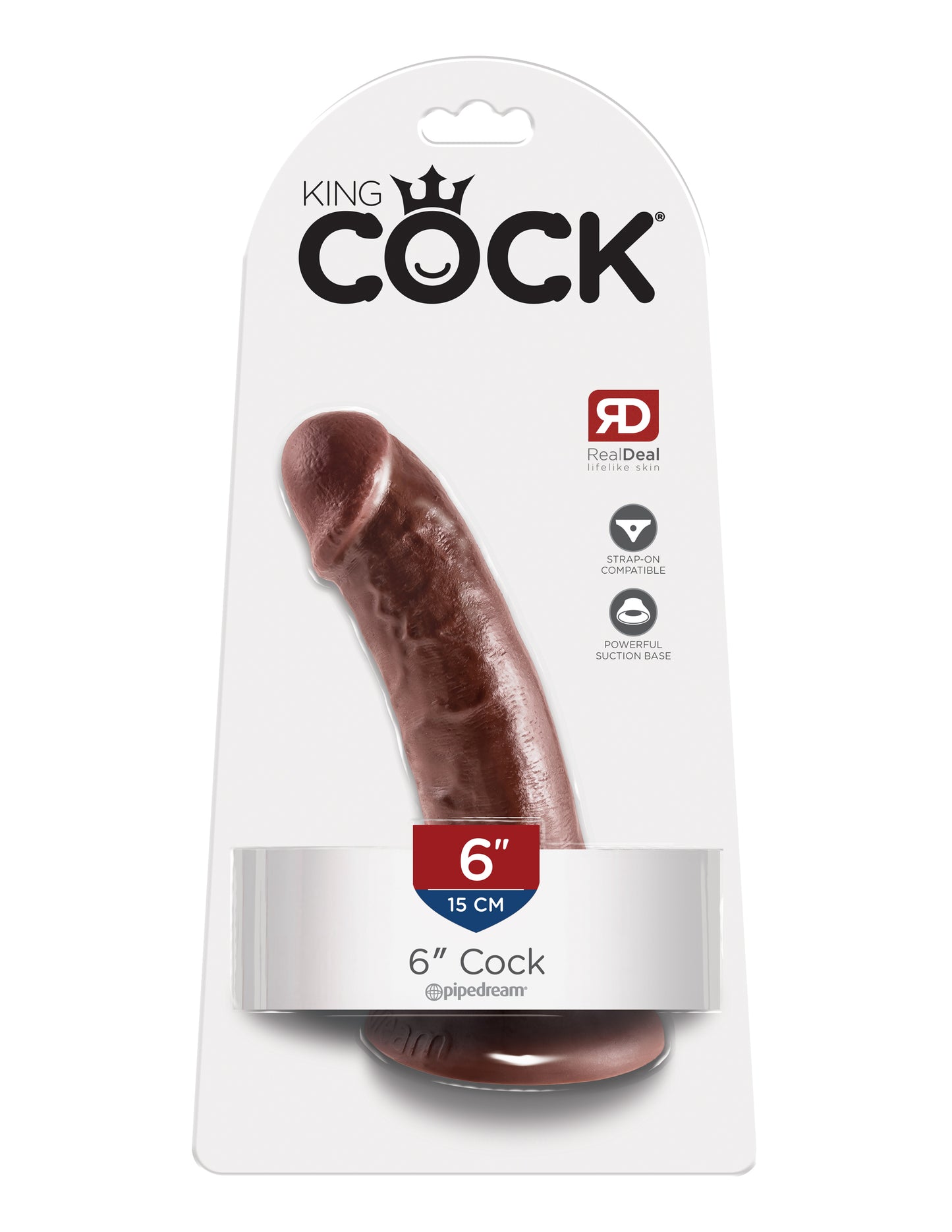 King Cock 6-Inch Cock - Brown